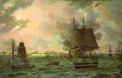 Il bombardamento di Cadice da parte dei francesi il 23 settembre 1823, 1824 da Louis Philippe Crepin